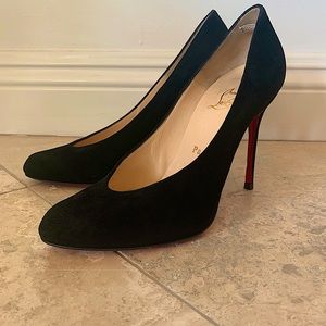 Christian Louboutin Eloise 85 Suede Black Size 37
